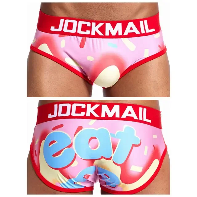Mapaglarong masaya Sexy Men Underwear Print Underpants Ice silk Briefs Cueca Gay Male Panties Slip 21 Pattern design Shorts — image 45