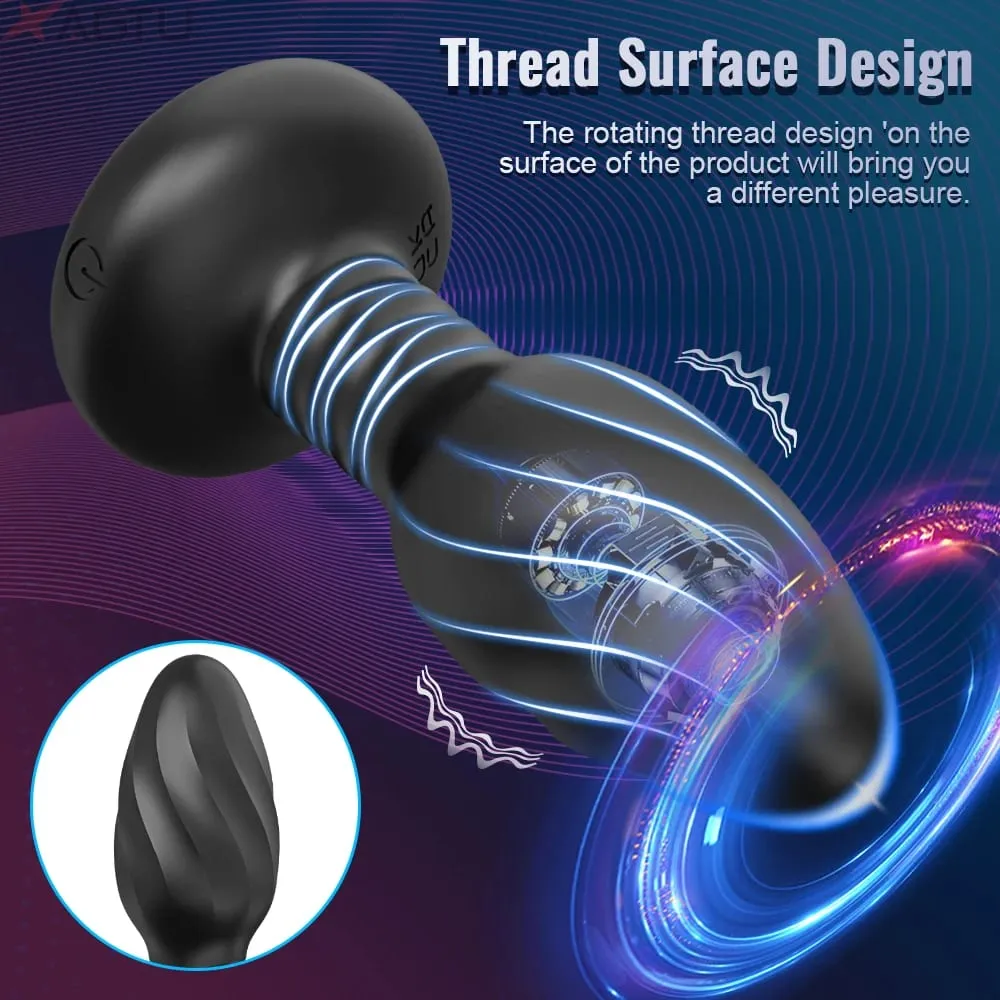 APP Control LED Rotation Vibrating Butt Plug for Women Wiggle Anal Vibrator Gay Men Anal Plug Interaction Sex Toy for Couples — image 2