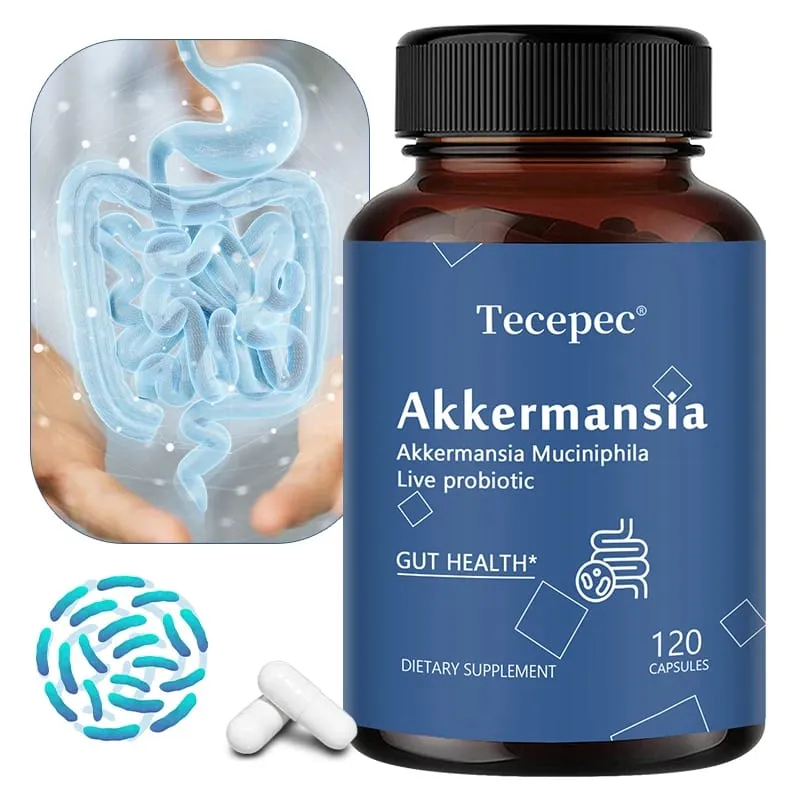 Akkermansia Muciniphila aktív probiotikus kapszula támogatja az emésztést a bélrendszer egészsége Elősegíti a bélflóra egyensúlyát — image 1
