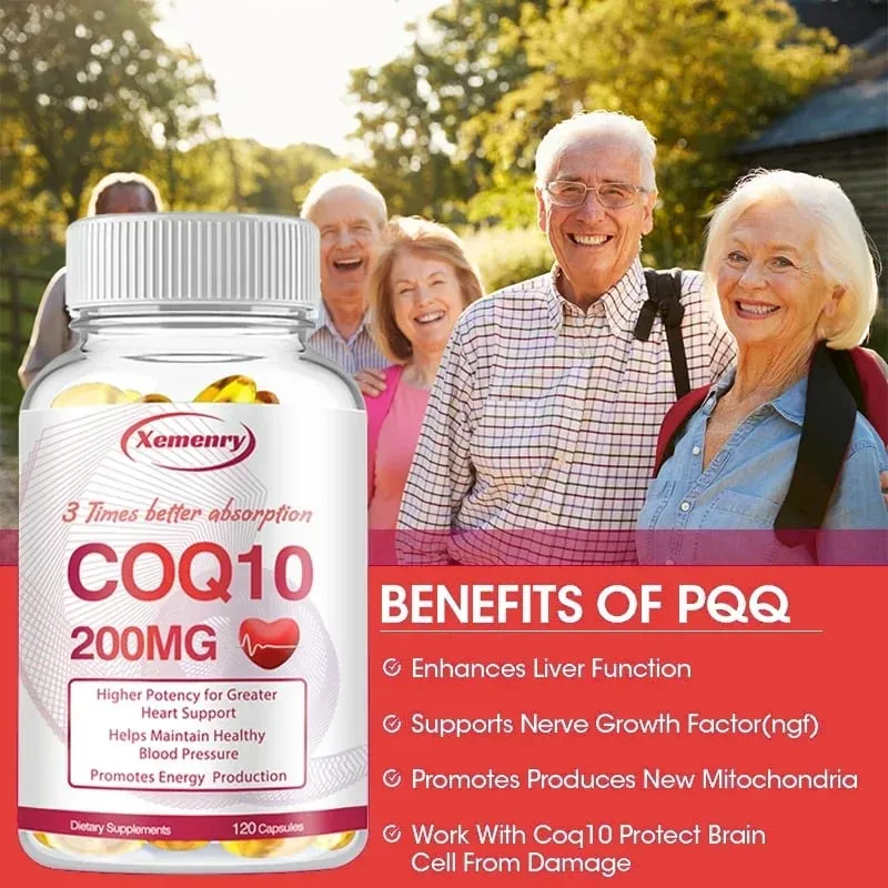 Coenzyme Q10 Κάψουλες 200mg -Παρέχουν Ενεργειακή Υποστήριξη Καρδιάς και Καρδιαγγειακής Υγείας Προάγουν το μεταβολισμό Αντιοξειδωτική