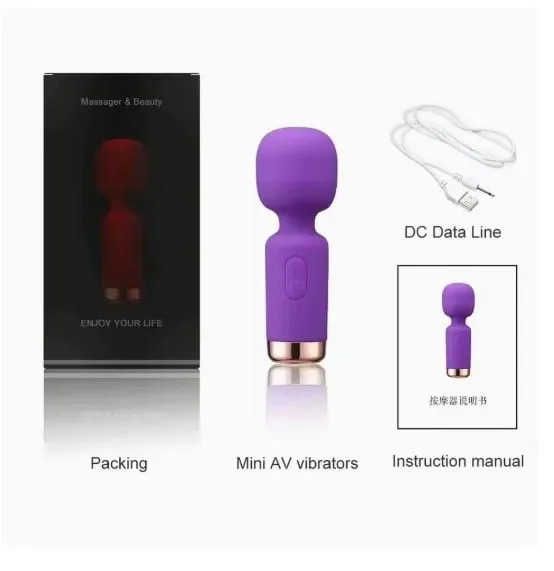 Mini AV Vibrator G Spot Vibration Δόνηση κόλπου πρωκτού κλειτορίδας Δονητής Dildo Δονητής σεξ ενηλίκων Παιχνίδια για γυναίκες Σεξ αυνανισμού