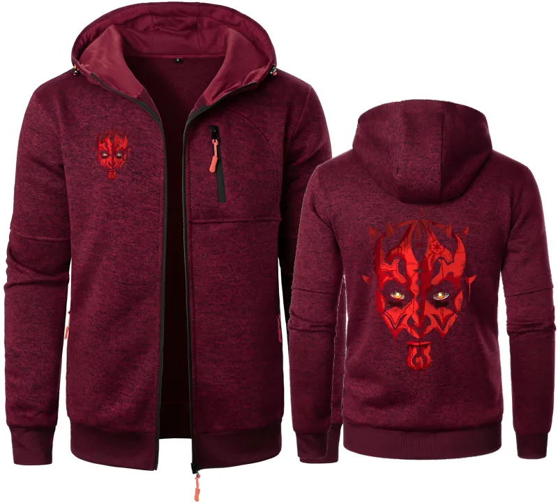 Filme darthes mauled crânio moletom com capuz masculino starwar-estrelas warly jacquard moletom com capuz de lã pulôver