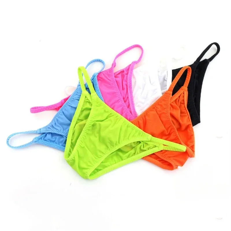 Sexy Men Large Triangle Briefs High Stretch Breathable Skin Friendly Male Underpants — image 2