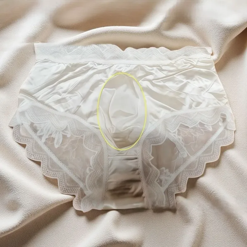 Men Satin Embroidery Floral Lace IceSilk Briefs Underwear 3D Bulge Pouch Panties Erotic Bottom Male Lingerie Tanga — image 8