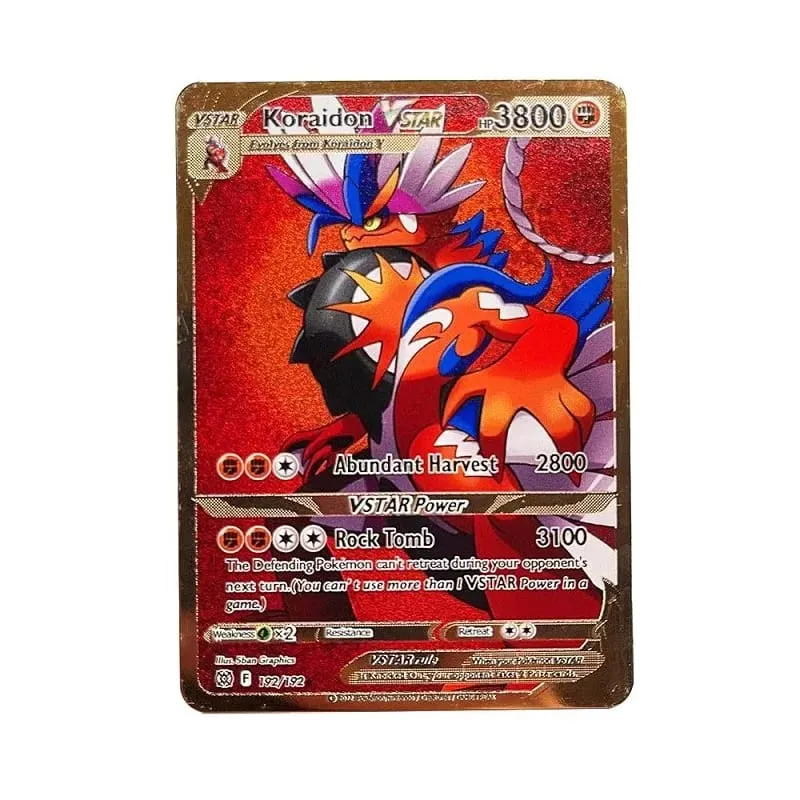Cool nouvelle carte Pokemon en métal 10000 Points Arceus Charizard Super carte anglais Mewtwo Lucario Greninja Lillie cartes Anime — image 32