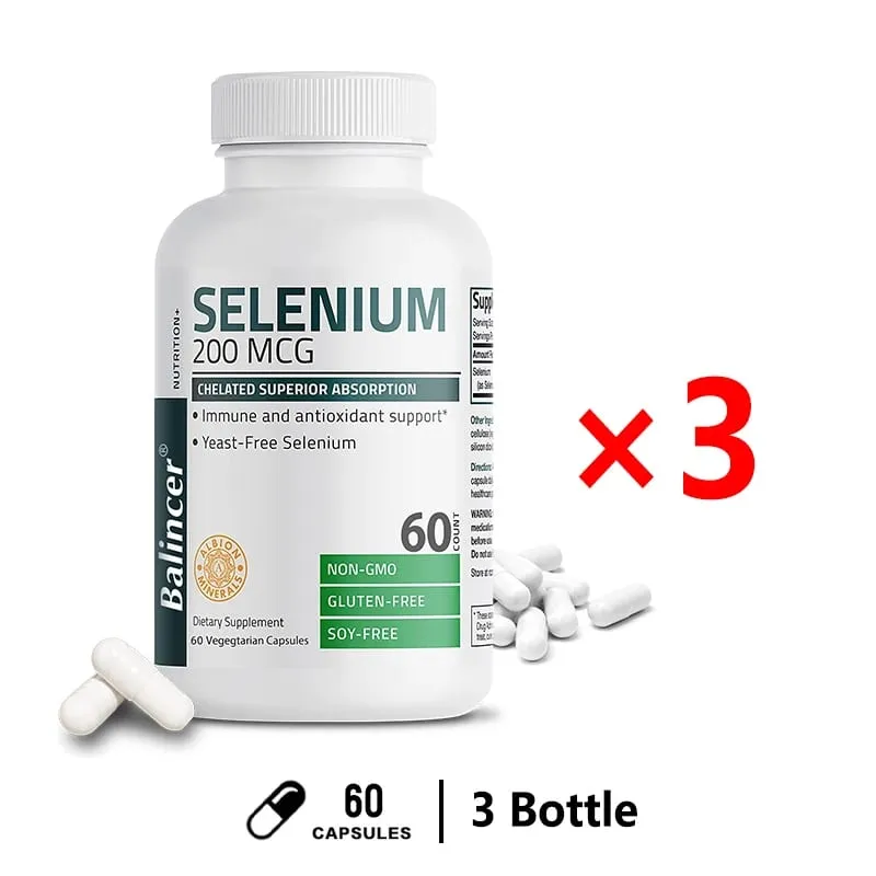 Balincer 200mcg Mineral Antioxidant Supplement with Selenium - Supports Immune Overall Health - Non-GMO Easy to Absorb — image 9
