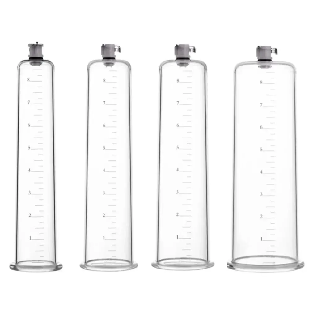 Acrylic Penis Pump Accessories Vacuum Penis Enlargement Device Masturbation Vacuum Pump Flange Pump Penis Cylinder Set Sex Toys — image 5