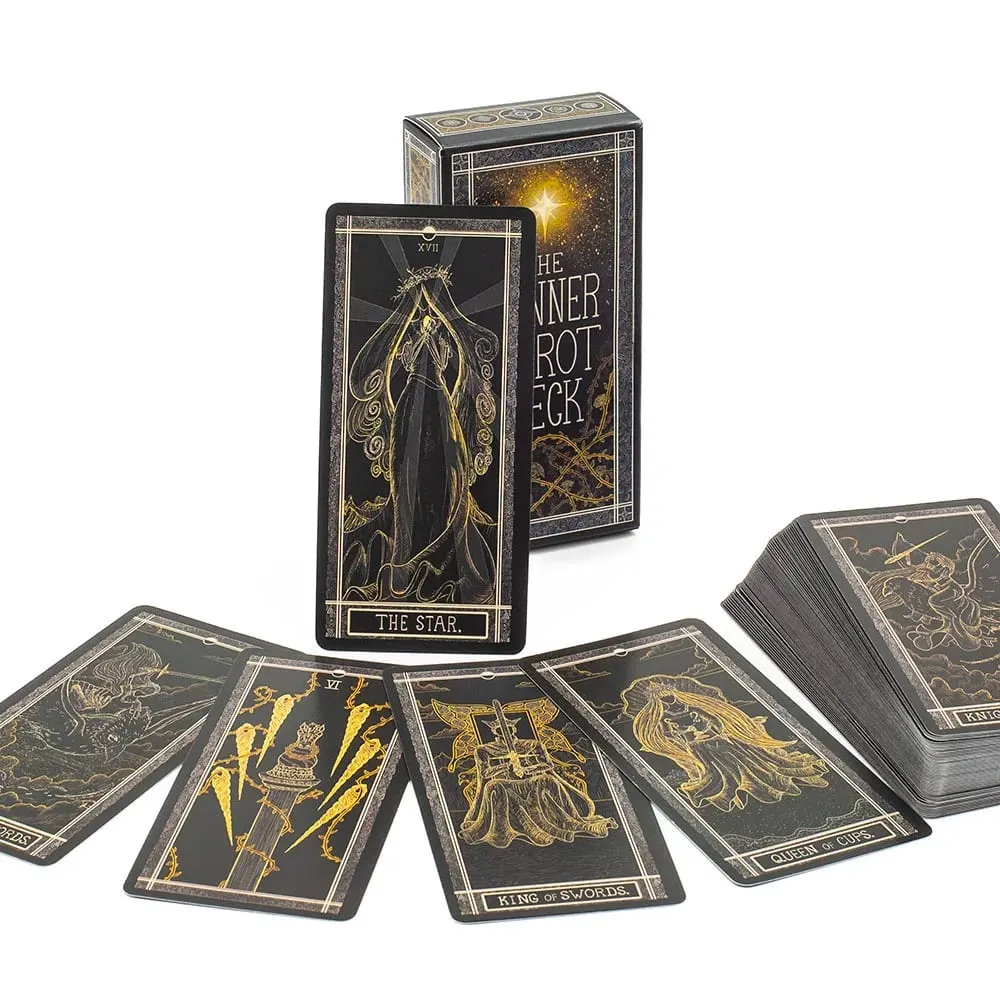 The Kinner Tarot Deck 87Pcs Divination Fate Tarot Oracle Cards Party Entertainment Επιτραπέζιες κάρτες παιχνιδιών 11,3*5,5cm