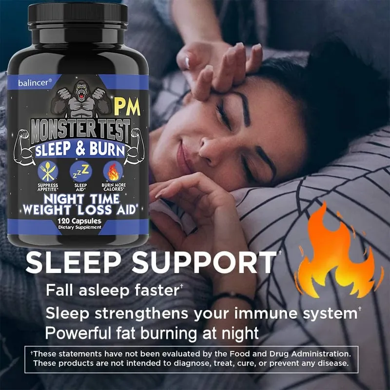 Nighttime Fat Burning Supplement - with Natural Plant Extracts & Magnesium Zinc Weight Management Unisex — image 3