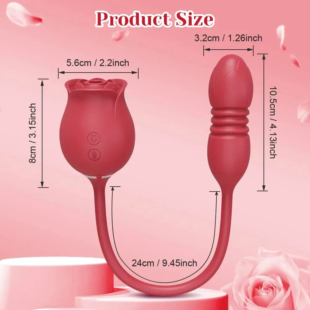 Rózsaszívó vibrátor nőknek Clit Clitor Stimulator G Spot Thrusting vibrátor vibráló női maszturbátor masszázs felnőtt szexjáték — image 6
