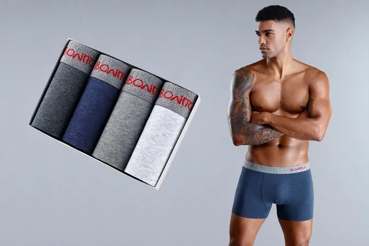 4st bomullsunderkläder för män Boxers Hot Herr Trosor Set Hög kvalitet Herr Boxershorts Familj Man Kalsonger Present Sexig Trunk — image 1