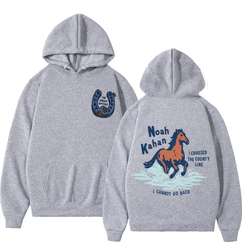 Noah Kahan The Great Divide Tour 2026 Graphic Hoodies Lalaki Babae Fashion Damit Pullover Casual Oversized Winter Sweatshirt — image 10