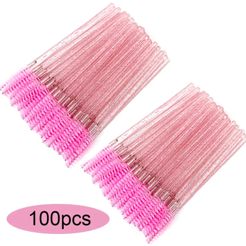 50/100/300/500pcs Eyebrow Eyelash Brushes Eyelash Spoolies Mascara Wands Applicator for Eyelash Extension Makeup Tool LAUKISS — image 8
