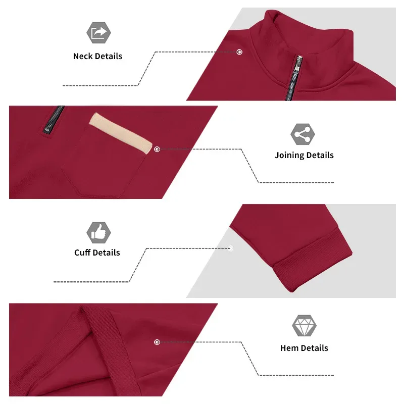 Homens 2026 outono inverno item quente velo forrado gola solta vintage moletom casual commuter moda masculina outerwear diário — image 8