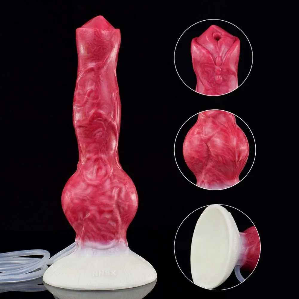 Ejaculation Anal Plug Dog Knot Dildo with Strong Sucker Vaginal Stimulation Squirting Penis Erotic Adult Sex Toys 18+ — image 3