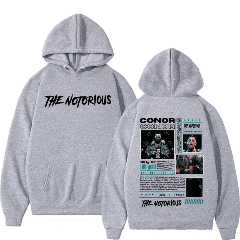 The Notorious Conor McGregor Merch Hoodie Men's Clothing Retro 90s High Street Sweatshirts Casual Fleece Bodywarmer Hoodies Coat — image 5