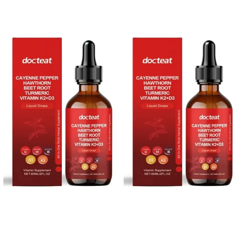 Docteat Vitamin Drops K2 + D3 Υγρό συμπλήρωμα με πιπέρι καγιέν και κράταιγος βοηθά στη διατήρηση της καλής υγείας 60 ML — image 8
