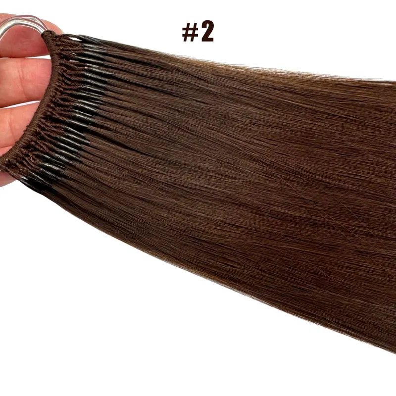 Straight Korea Δημοφιλή Cotton String Twins Hair Extensions Brazilian Remy Hair 0,5G/Pcs Keratin I-Tip Human Hair for Woman — image 10