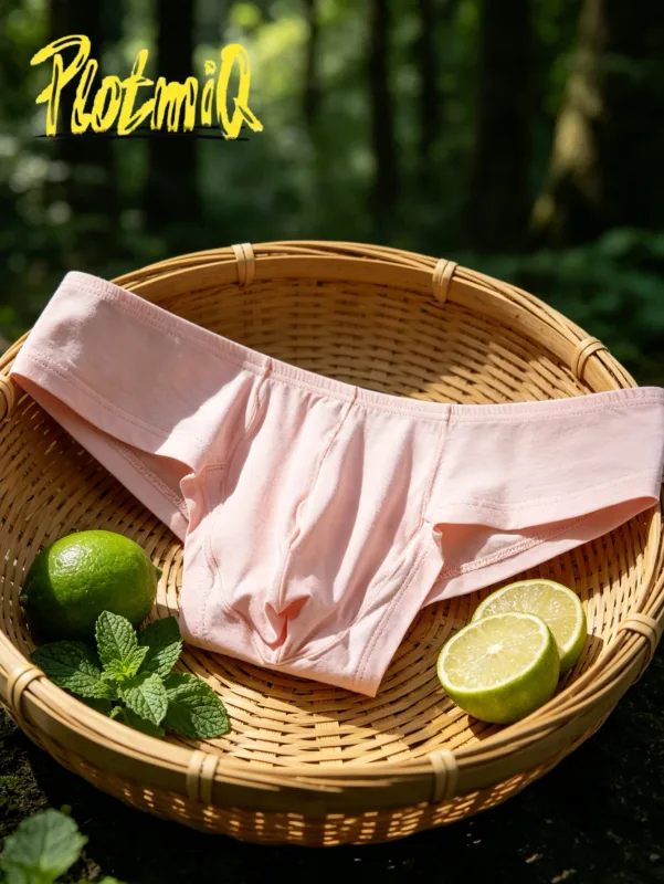 Cuecas de algodão masculinas confortáveis, 2 peças, cintura baixa, rosa, tecido macio, cintura larga, bolsa de suporte 3d, roupa íntima masculina amigável à umidade — image 3