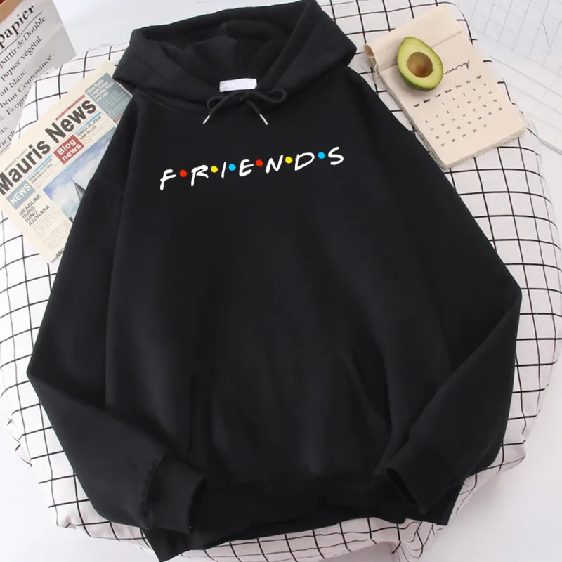 Sitcom Movie Friends Printed Mens Hoody Korean Fleece Sweatshirt Simpleng Crewneck Hooded Street Oversize Autumn na Damit ng Lalaki — image 1