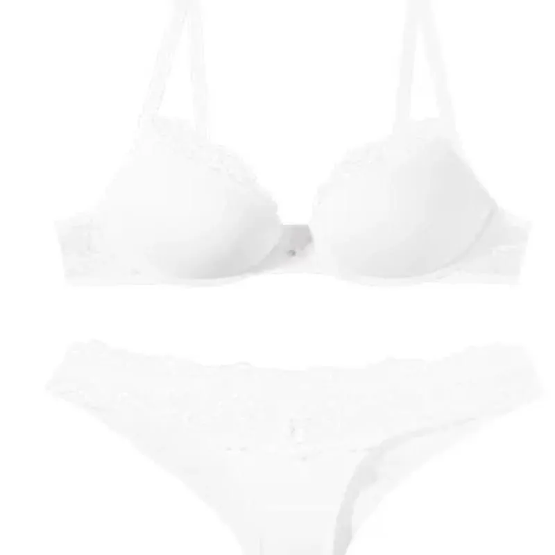 Γυναικείο Δαντελένιο Σετ Εσωρούχων Push Up Bra Anti Sagging Support Μαλακό Εσωρούχο Ελαφρύ Comfort Fashion Σετ γυναικείων εσωρούχων — image 5