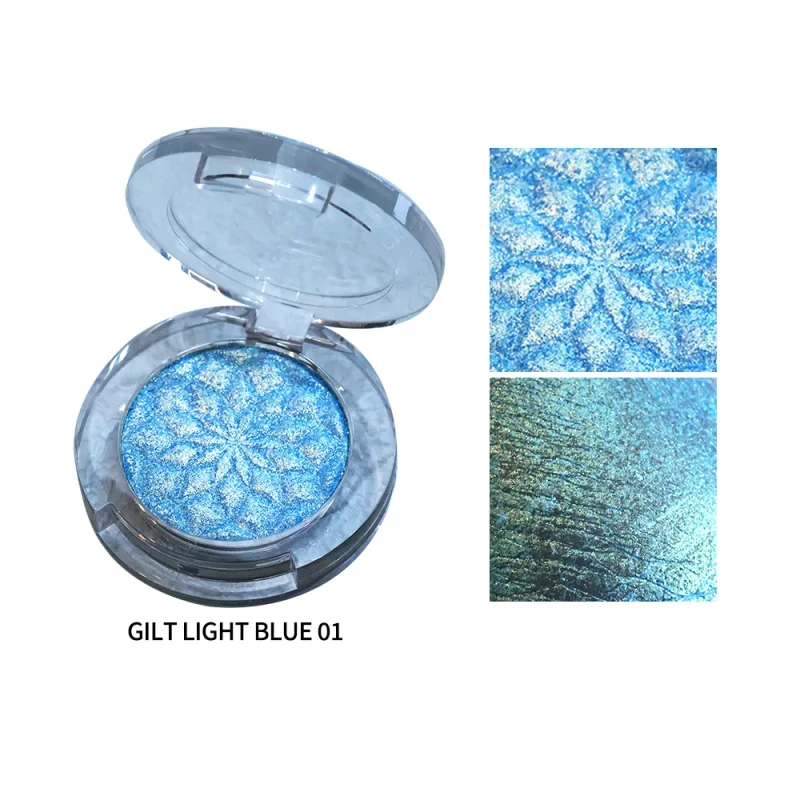Chameleon Eye Palette szemhéjpúder paletta - személyre szabható duokróm préselt szemhéjfesték szett Glitter Infused Pearlescent Finish Pri — image 8