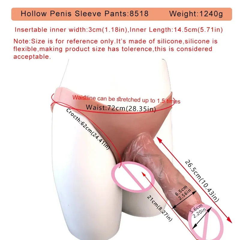 Big Knot Hollow Műpénisz Pants Felnőtt Férfi Pénisz Ujj насадка на член Fehérnemű pároknak Szex öröm Erotikus áruk — image 14