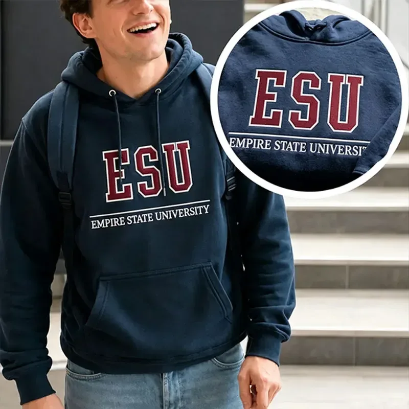 ESU Empire State University Hoodie Sweatshirt Brand New Day Merch Peter Hoodies Unisex Spring and Summer Long Sleeve — image 5