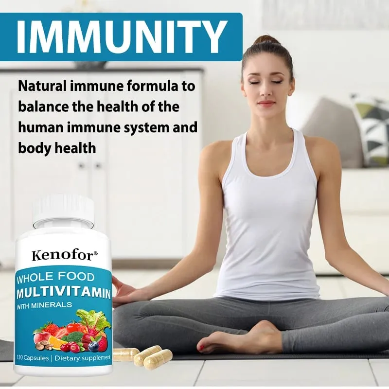A multivitamin kapszulák biotint és magnéziumot tartalmaznak, és antioxidánsként segítik az immunrendszer működését, energiát és az immunrendszer egészségét — image 2