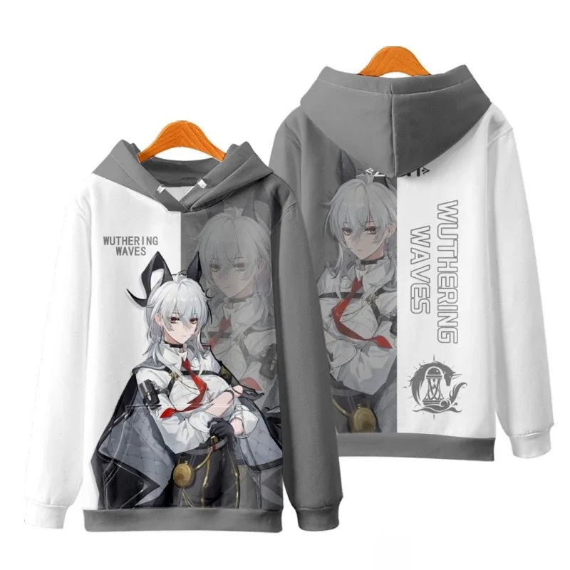 Game Wuthering Waves Cosplay Hoodies 3D Phrolova Print Men Women Anime Sweatshirt Autumn/Winter Hoodie Casual Y2k Tracksuit Coat — image 3