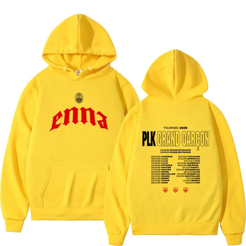 Rapper PLK Grand Garcon 2026 Tour Merch Hoodies Homens Mulheres Roupas Moda Hip Hop Pullovers Mangas Compridas Moletons Streetwear — image 9