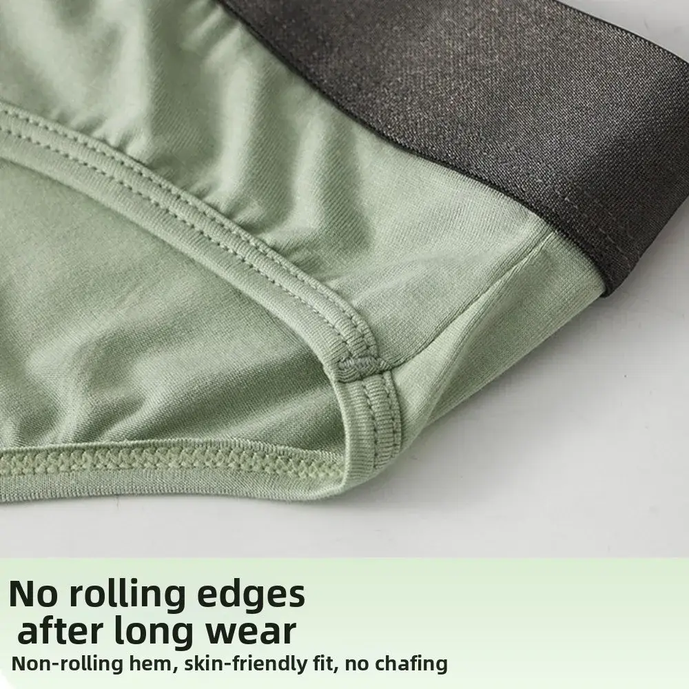 Bamboo Fiber Summer Thin Briefs Men Thin Underpants 2-in-1 Front Opening Men Front Opening Panties Breathable Lingerie — image 6