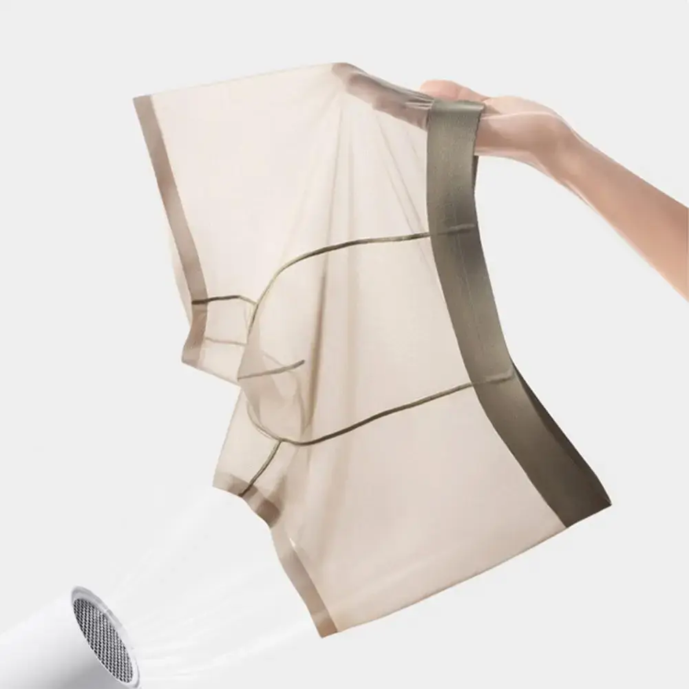Cueca boxer masculina transparente, leve, elástica, cintura média em u-convexa, fina perspectiva, cuecas sem costura — image 13
