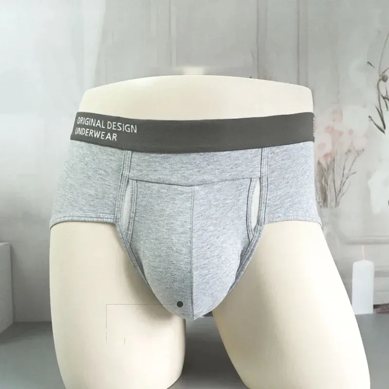 Men's Cotton Briefs High Quality Comfortable Underpants Breathable Soft Underwear Male Large Size U Bulge Pouch Panties Cueca — image 3