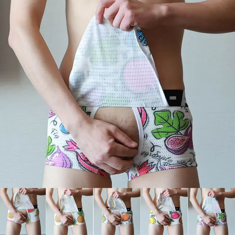 Boxershorts Kalsonger Underkläder Trosor Kläder Bomull+Spandex Öppen Helt nytt mode Snyggt utbud Lämplig — image 7