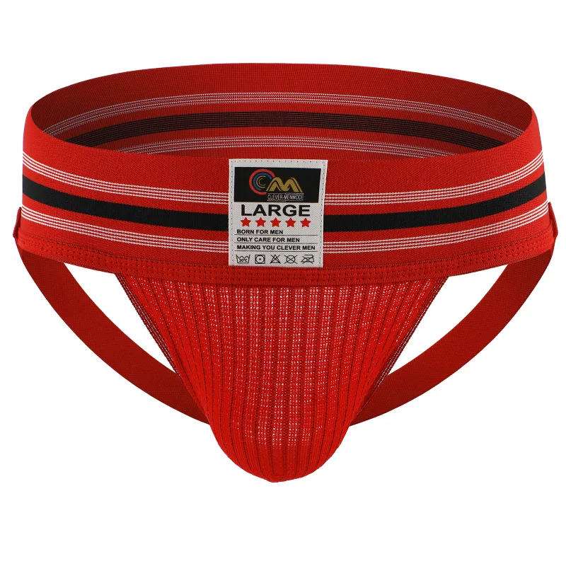 Men Underwear Athletic Jock Strap Supporter Classic Thong Elastic Wide Waistband Underpants Breathable Jockstrap Sexy Lingerie