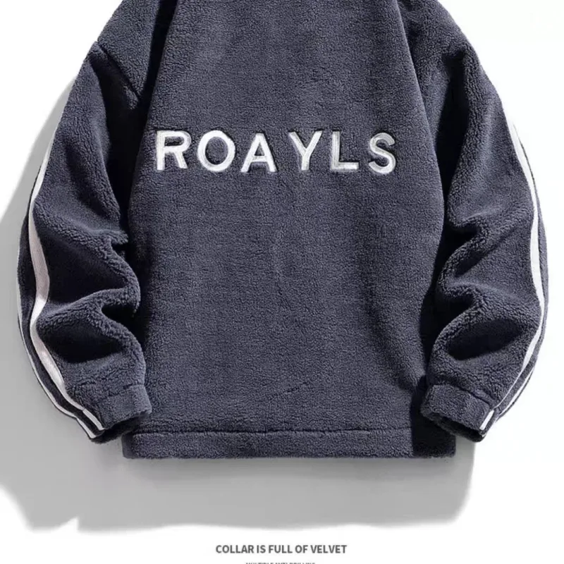 Bagong Spring Autumn Men's Warm Coat M-6XL Sweatshirt Harajuku Fashion Japan Streetwear Top Casual Men Clothing Alphabet Hoodies — image 5