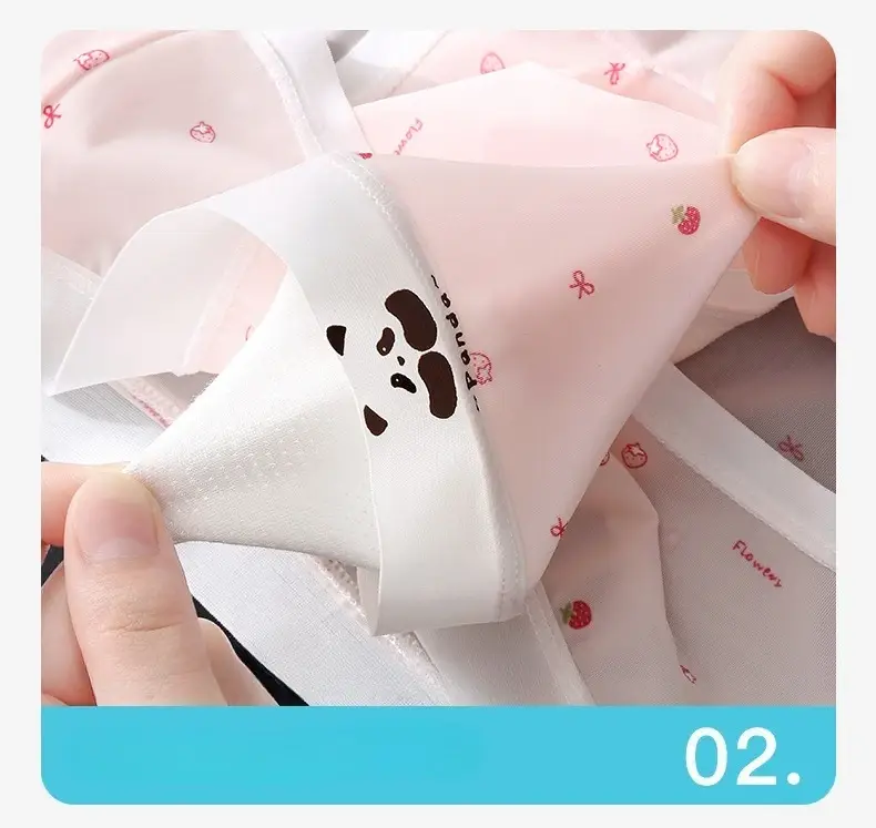 Summer Thin Ice Silk Sexy Men's Underwear Quick Drying Breathable Seamless Male Briefs Panda Cartoon Cute Men's Triangle Pants — image 7