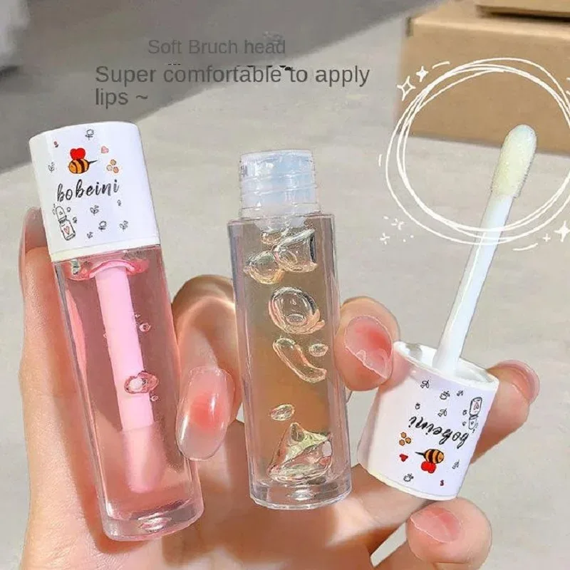 Honey Lip Oil Water Light Transparent Glass Honey Lip Moisturizing Lip Oil Moisturizing Lips Student Affordable — image 6