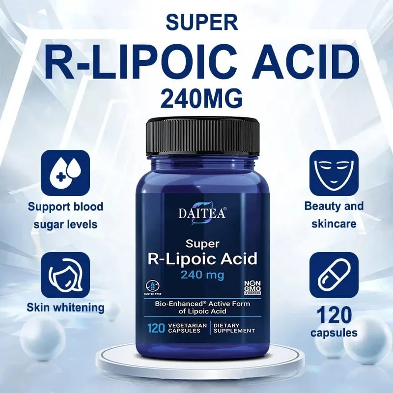 R-Lipoic Acid - Powerful Antioxidant Properties Helps Maintain Cells Energy & Skin Health Cardiovascular Health — image 2