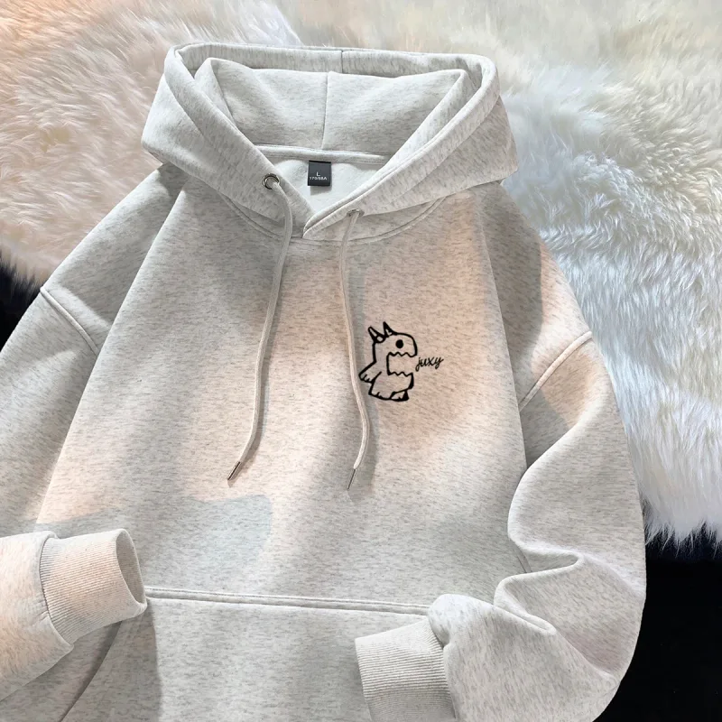 Moletom com capuz masculino primavera outono 2026 marca de moda personalizado monstro impressão top multifuncional casual streetwear — image 9