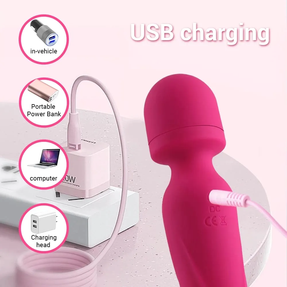 Magic AV Wand Powerful G Spot Vibrators Female Clitoris Stimulator Heating Dildo Massager Masturbation Adult Sex Toys for Women