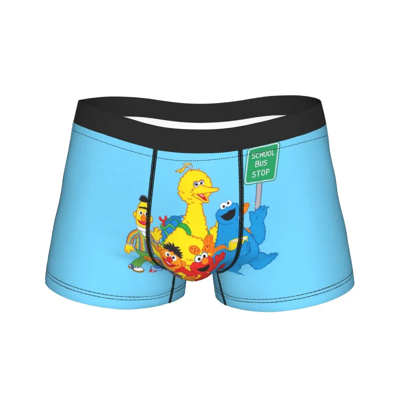 S-Sesames Streets Tango Elmo at Grover Underwear Men Shorts Briefs Nakakatuwang Boxershorts Quality Customs Oversize Panties — image 13