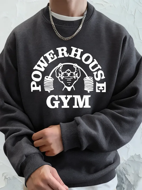 Powerhouse ginásio carta impressão moletom masculino inverno velo quente hoodie coreano solto crewneck pullovers hip hop roupas masculinas — image 20