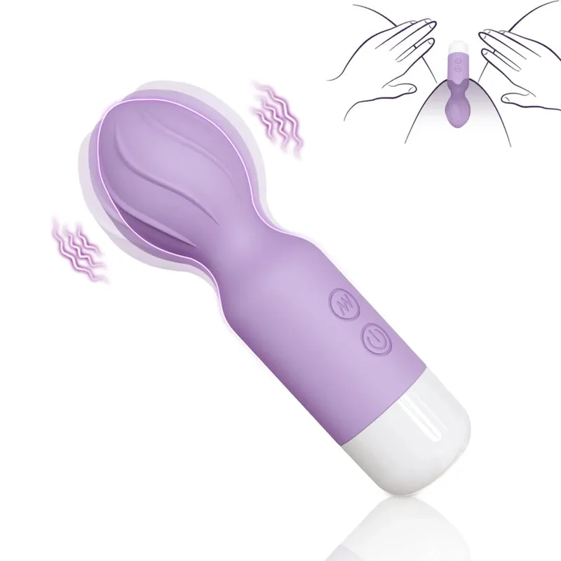 Mini AV Vibrátor Női G Spot Vibrációs Vagina Anális Klitorisz Vibrációs Stimulátor Műpénisz vibrátor Bolt felnőtt szexuális játékok nőknek