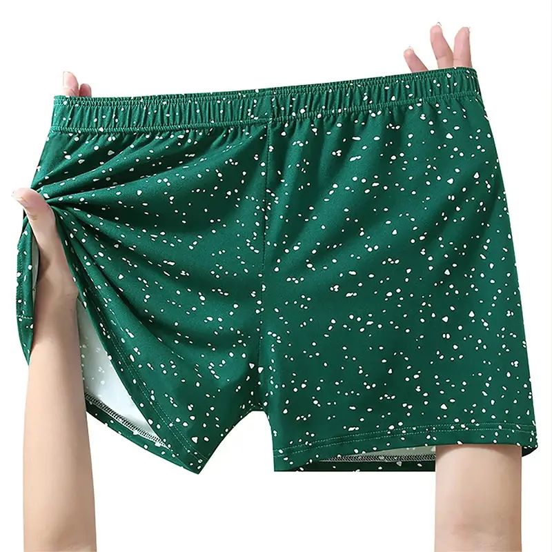 5PCS Bagong Estilo na Panti ng Panlalaki Panlalaking Polka Dot Aro Pantalon na may mga Patag na Sulok Malambot sa Balat na Matabang Pantalon Makahingang Panloob na Panlalaki