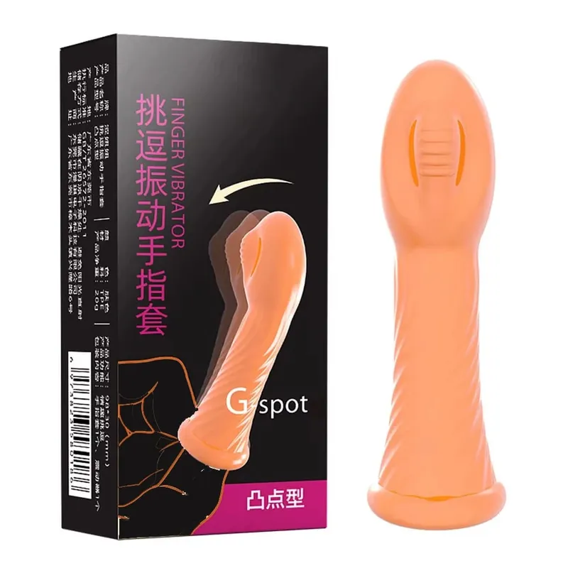 Finger Vibrators Orgasm G Spot Clitoris Vaginal Massage Stimulator Masturbator Erotic Vibrating Finger Sleeve Sex Toy For Women
