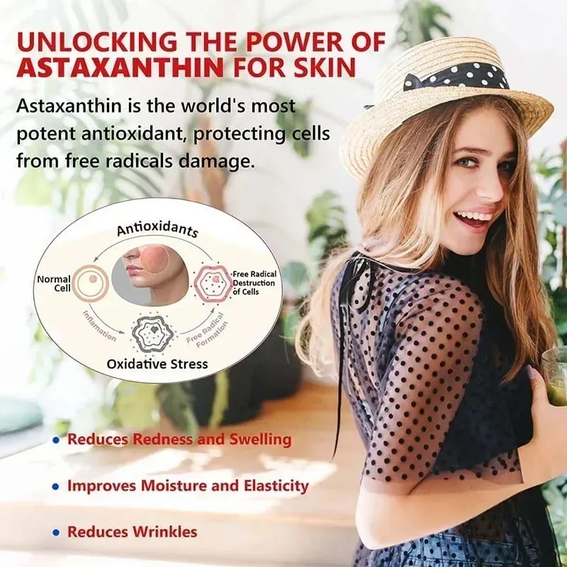 Astaxanthin 24 Mg - Promotes Cardiovascular Health Accelerates Metabolism Maintains Eye Joint and Skin Health Antioxidant — image 4