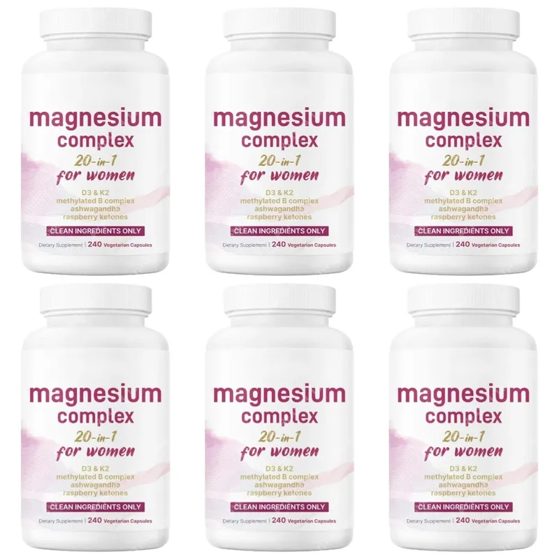 Magnesium Complex for Women Capsules with D3 K2 B12 Biotin & Ashwagandha for Energy Calm & Wellness Support 240 Capsules — image 12