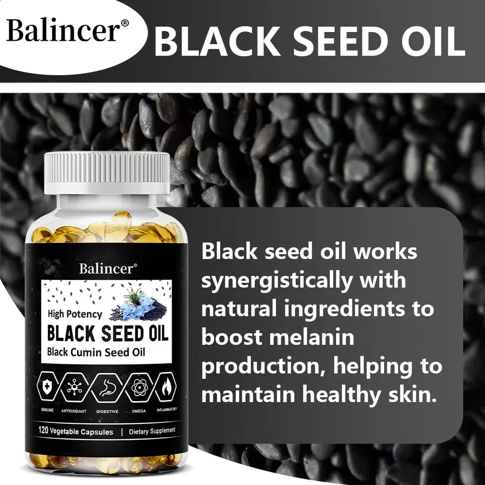Black Seed Oil Capsules Supports Overall Health | Boosts Immune System Improves Digestion Antioxidant Non-GMO Gluten-Free — image 3